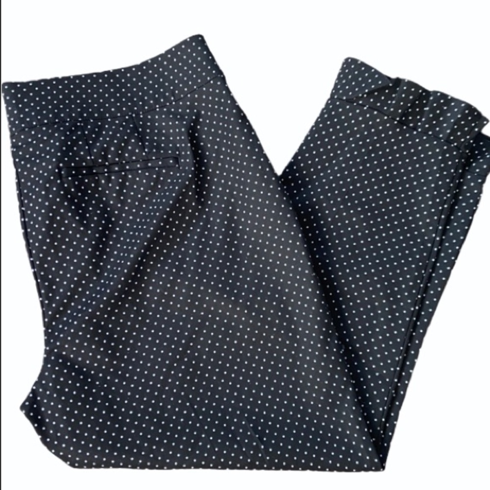 NWT Polka Dot Cropped Ruffle Pants